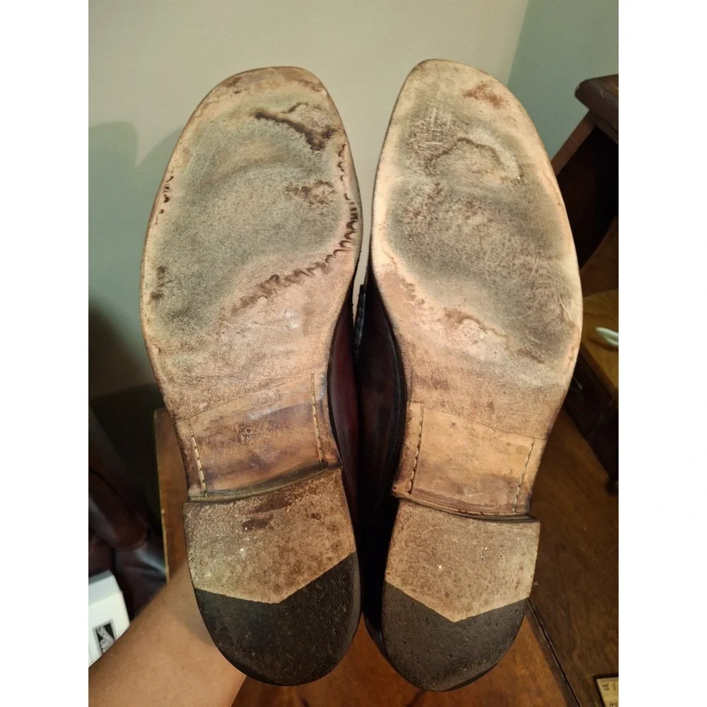 Tod's Men's Reddish Brown Leather Penny Loafer Driving Shoes 9.5 $895
